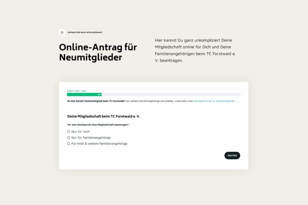 Mitgliedsantrag – TC Forstwald