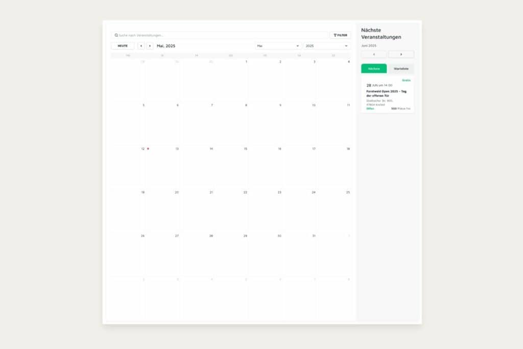 Event-Kalender – TC Forstwald